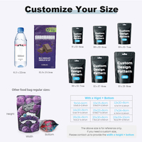 Sachet Doypack Personnalisé en Aluminium Imprimé Numérique, Scellé sur 3 Côtés, Qualité Alimentaire, pour Barres de Chocolat, Sucettes et Emballages Comestibles