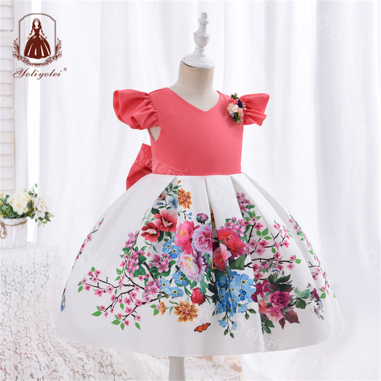 Outong Party Frilly Dresses, Cute Comfortable Little Girl White Tulle Dress  Girls Birthday Princess Kids Girls Dresses/