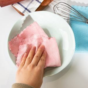 Gloway <span class=keywords><strong>chiffon</strong></span> de cuisine réutilisable absorbant non pelucheux <span class=keywords><strong>chiffon</strong></span> de nettoyage en microfibre écailles de poisson pour miroir à vaisselle et fenêtres - Product Image 6