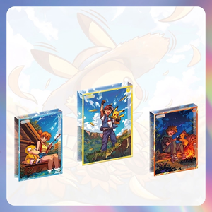 DM Wholesale Pokemond <span class=keywords><strong>Aimant</strong></span> de réfrigérateur en acrylique avec sable mouvant liquide et paillettes flottantes, bloc décoratif 3D monstre d'anime, cadeau - Product Image 1