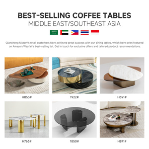 Mobili di lusso moderno gambe <span class=keywords><strong>per</strong></span> salotto tavolo personalizzato rotondo 3 pieghevole gamba di Base in metallo <span class=keywords><strong>per</strong></span> marmo in vetro Top tavolino da caffè - Product Image 2