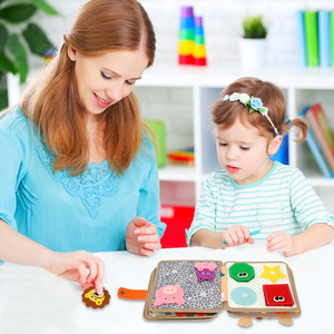 Jumon Hot Sale Montessori Yellow Eco-friendly Giraffe Quiet Busy <b>Board</b> Book for Fine Motor Skills Learning Early Education JBK-8 - Product Image 3