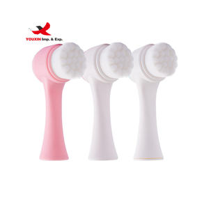 FENGFLY Mixed Procurement Low Price Double-sided Silicone ABS Handle Face <b>Makeup</b> <b>Brush</b> Portable Daily Use - Product Image 2