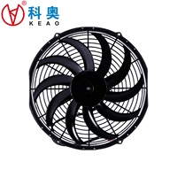 Ventilateur de refroidissement automatique KEAO KLNF279F, condenseur DC24V 16 pouces, poussée/tirage, remplacement SPAL VA18, OEM, bus/camion 2007-2009, garantie 13 mois