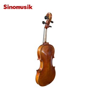 Sinomusik Antique Cremona finition violon Belle flamme érable Rouge Brun ébène pièces instruments à cordes - Product Image 3