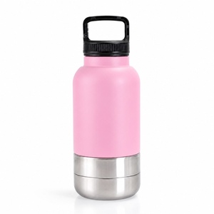 S-7848 Dog Water Bottle with Bowl 32oz Vacuum Insulated Stainless Steel Travel Pet Water Dispenser Insulated Dog Water Bottle - Product Image 6