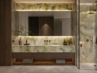 Dalle d'onyx vert afghan pour panneau mural rétroéclairé, crédence de salle de bain, comptoir de réception, plateau de table basse et découpe sur mesure
