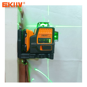 Niveau laser industriel 12V pour intérieur et extérieur, auto-nivelant 4D vert, 360 degrés horizontal et vertical, 12 lignes, batterie Li-ion, fabrication chinoise - Product Image 3