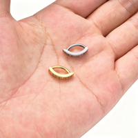 Anneau de nombril hypoallergénique en titane F136 Getta avec zircone G23, clicker de nombril pour usage quotidien, bijoux de piercing corporel tendance, vente en gros