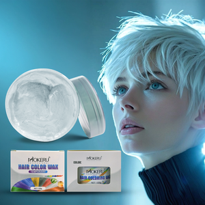 MOKERU 개인 라벨 9 색 인스턴트 헤어 왁스 모든 모발 유형에 대한 임시 빨 클레이 헤어 컬러 열 보호 스타일링 - Product Image 5