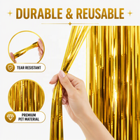 Rideaux en feuille métallisée irisée multicolore pour décorations de fête de Noël, mariage, anniversaire, Nouvel An