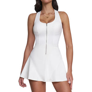 女性シームレスヨガスポーツテニススカートジムウェアゴルフドレスフィットネススカートセットオリジナルメーカーカスタムOEMロゴ - Product Image 1