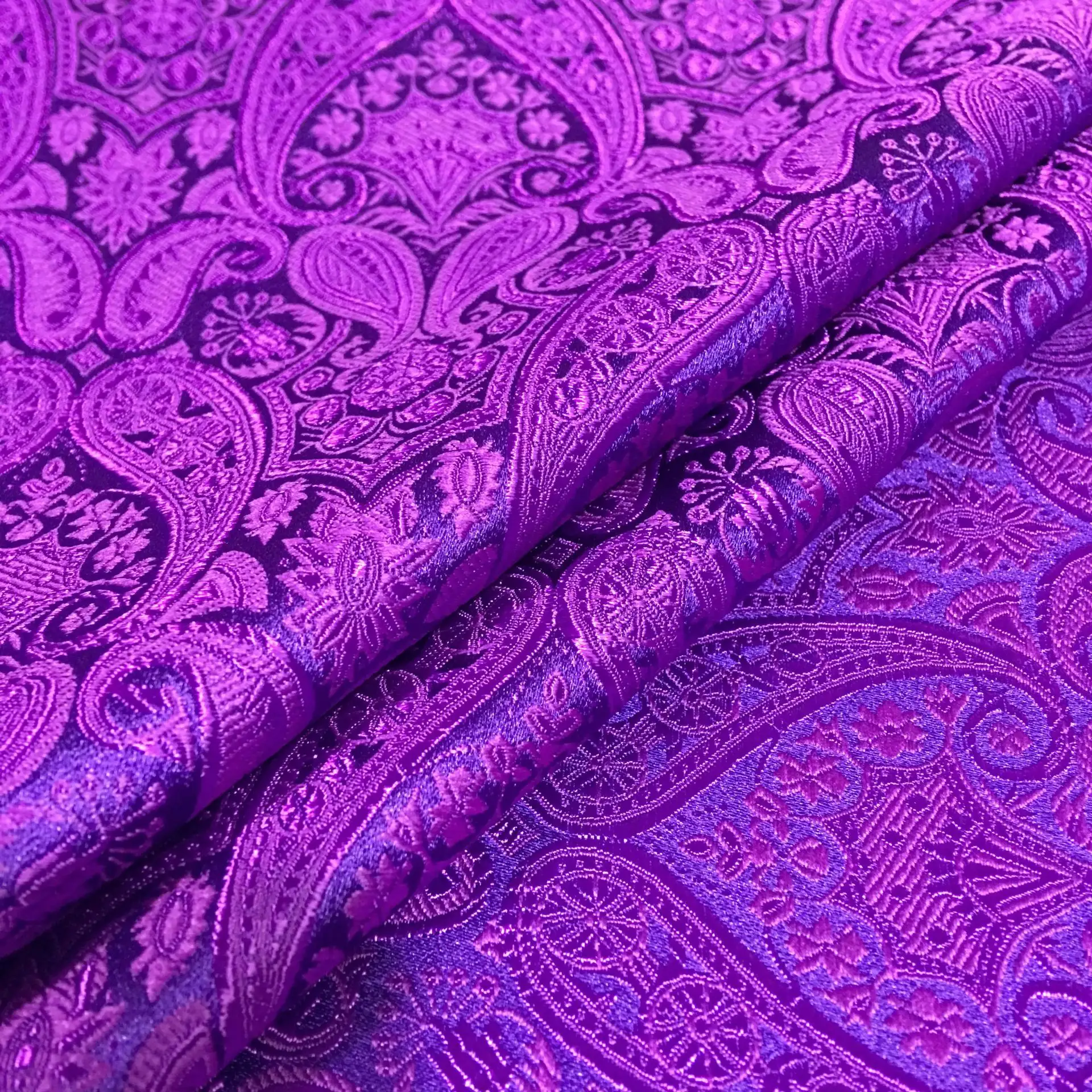 brocade Jacquard polyester rayon fabric silk fabric yarn-dyed for fashion fabric