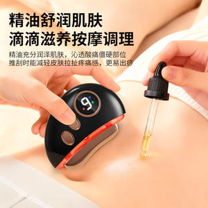 Dispositivo de masaje eléctrico Meridian Brush con luces LED, masajeador de terapia corporal completo recargable para uso doméstico - Product Image 4