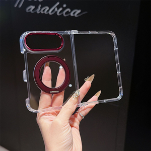 เคสโทรศัพท์แม่เหล็กแบบหมุนได้ 360 องศา สำหรับ iPhone 18 พร้อมกรอบโลหะป้องกันกล้อง โปร่งใส รองรับการชาร์จไร้สาย - Product Image 2