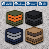 Patch personnalisé en PVC écologique à coudre avec support auto-agrippant pour sac à dos de randonnée extérieur OEM