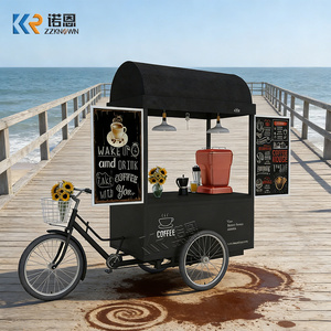 Tricycle à café électrique en fibre de verre, chariot à glaces, vélo alimentaire, solution commerciale mobile pour boissons et friandises - Product Image 2