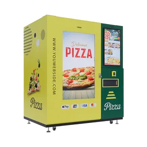 Dapat menambahkan atap pizza mesin penjual dengan oven di dalam untuk menggonggong makanan panas pizza menjual robot pizza forno