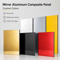 4mm ACP Panel 1220x2440mm PVDF Kaplamalı Dış Cephe Kaplaması Ayna Renkli