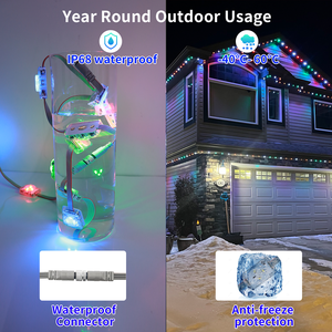 Prix de gros Lumière LED à pixels avec contrôleur 48v 30mm Lumières décoratives de Noël LED Ip68 Rgbw Éclairage permanent LED sur rail - Product Image 2