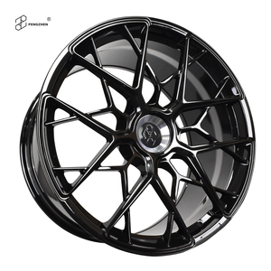PENGZHEN FF10 Center Lock 20 21x11 5x130 <span class=keywords><strong>Jante</strong></span> à rayons multiples noir brillant pour Porsche 911 - Product Image 1