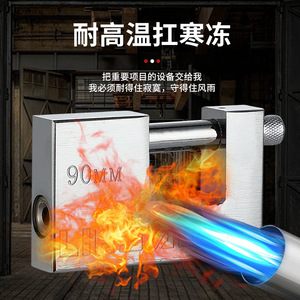 Candado de seguridad con cuerpo rectangular de hierro, resistente al agua IP68, con doble mecanismo de bloqueo para puerta de armario y puerta principal - Product Image 5
