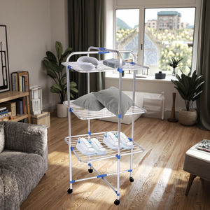 Meilleure vente Séchoir à <span class=keywords><strong>linge</strong></span> réglable au sol à 3 niveaux rétractable Séchoir à <span class=keywords><strong>linge</strong></span> pour vêtements - Product Image 1