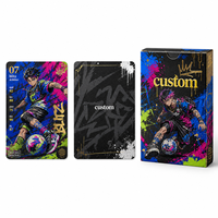 Jeu de société et cartes en papier double face écologiques sur le thème de la lutte de rue anime, personnalisable pour la famille