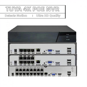 Enregistreur <span class=keywords><strong>vidéo</strong></span> hybride Tuya 4CH 4K POE avec disque dur 6TB, compression H.265, détection de mouvement pour caméra IP HD 8MP, surveillance CCTV - Product Image 2