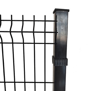 Barrière de sécurité extérieure durable de maille <span class=keywords><strong>rigide</strong></span> de fil soudé par construction 3D de panneau de barrière incurvé enduit de poudre - Product Image 1