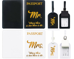 Juego de Fundas para Pasaporte Personalizadas al por Mayor, de Piel Sintética de Lujo, con Logotipo Personalizado, y Etiqueta para Equipaje - Product Image 2