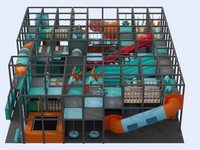 Parcours d'obstacles créatif pour enfants, équipement de parc à thème, aire de jeux intérieure pour enfants
