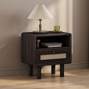 Modern small space nightstand <b>Compact</b> multi-purpose <b>bedside</b> <b>table</b> Small apartment bedroom furniture - Product Image 3