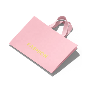 Custom Logo Metallic Gold Foil & Pink Paper <b>Bags</b> with Personalized <b>Bridesmaid</b> <b>Gifts</b> Design - Product Image 6