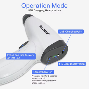 伝統的な中国医学USBチャージ真空カッピング治療機<span class=keywords><strong>Hijama</strong></span>カップマシン電気カッピングポンプ - Product Image 3
