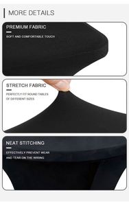 Housses de table portables de style traditionnel personnalisables rapidement pour événements, en spandex de haute qualité avec impression numérique et couleurs vibrantes - Product Image 3