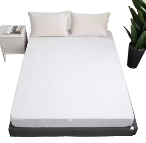 Toalla de rizo de algodón antideslizante personalizada a prueba de agua silenciosa de colchón de espuma lavable cama <span class=keywords><strong>tipo</strong></span> protector de colchón alfombrilla de cama - Product Image 1