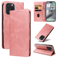 Funda Tipo Cartera de Cuero PU Premium para iPhone 16 Pro Max - Funda con Soporte, Ranuras para Tarjetas, Cierre Magnético y Carcasa Antigolpes