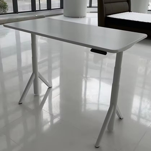 <span class=keywords><strong>Mesa</strong></span> de oficina Escritorio de pie <span class=keywords><strong>Altura</strong></span> eléctrica ajustable Metal moderno para el hogar Muebles de oficina de vidrio Base de metal <span class=keywords><strong>Mesa</strong></span> redonda 100kgs - Product Image 1