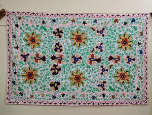 Drap de lit King Size de meilleure qualité fait à la main de luxe Queen Space Fashion Geometric Pattern Suzani Cover for Wedding Kantha Gift - Product Image 2