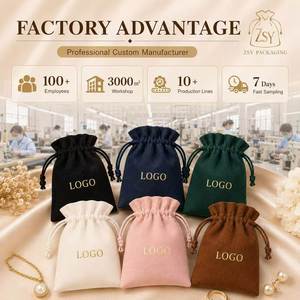 Bolsa de Terciopelo Personalizada con Logotipo, Impresa en Serigrafía, con Cordón, para Joyería, Reciclable, para Regalos y Manualidades, Embalaje Premium - Product Image 6