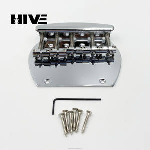 Planche à <span class=keywords><strong>cordes</strong></span> pour guitare électrique, PB Bass Pont de guitare à cinq <span class=keywords><strong>cordes</strong></span> Semi-circulaire frangé Bass Neck Straight Pegs of the Bass. - Product Image 6