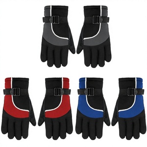 Winter Ski Gloves Full Finger Neoprene Waterproof Windproof Thermal Insulated Adjustable Wrist <b>Strap</b> Unisex Outdoor Sports Glove - Product Image 3