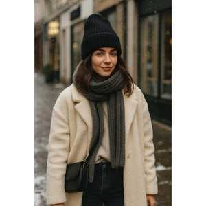 Women's Basic <b>White</b> <b>Wool</b> Beanie BERE1141 Elegant Bonnet Accessory - Product Image 4