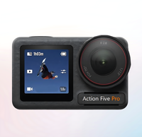 Action Five Pro Sportcamera Touchscreen Lange Batterijduur Waterdicht tot 20m Verborgen 155° Groothoek CMOS Sensor WiFi 64GB MicroSD