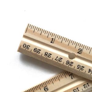 Линейка 30 см, деревянная линейка с Металлической Инкрустацией - Product Image 2