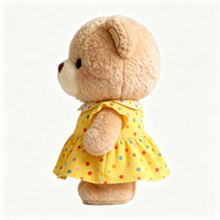 Ours en peluche personnalisé en gros avec robe mignonne, jouet en peluche doux, mini animal en peluche 15cm/20cm/25cm