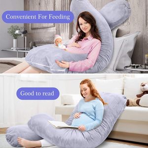 Oreiller <span class=keywords><strong>d</strong></span>'<span class=keywords><strong>allaitement</strong></span> <span class=keywords><strong>pour</strong></span> bébé de haute qualité, doux, en forme de U, confortable, oreiller de grossesse <span class=keywords><strong>pour</strong></span> tout <span class=keywords><strong>le</strong></span> corps, <span class=keywords><strong>pour</strong></span> dormir - Product Image 5