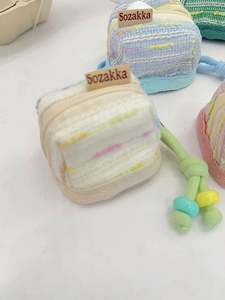 <b>Cute</b> Portable Earphone Case 100% Polyester Foldable Multifunctional Coin <b>Purse</b> Key Jewelry Storage Bag for Women Girls Pouch - Product Image 2