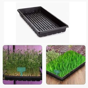 Plateau en <span class=keywords><strong>plastique</strong></span> réutilisable carré Boîte de culture de propagation de légumes de jardin avec couvercle Plateaux de pépinière <span class=keywords><strong>Semis</strong></span> non pliable - Product Image 4